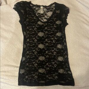 Black Lace Women's Top. Never wore.